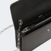 Skórzana torebka na telefon, czarna Skórzana torebka na telefon, czarna