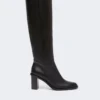 Skórzane buty, czarne Skórzane buty, czarne
