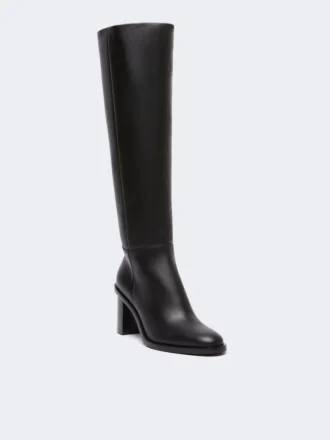 Skórzane buty, czarne Skórzane buty, czarne