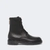 Skórzane buty typu combat, czarne Skórzane buty typu combat, czarne