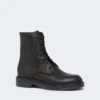 Skórzane buty typu combat, czarne Skórzane buty typu combat, czarne