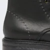Skórzane buty typu combat, czarne Skórzane buty typu combat, czarne