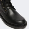 Skórzane buty typu combat, czarne Skórzane buty typu combat, czarne