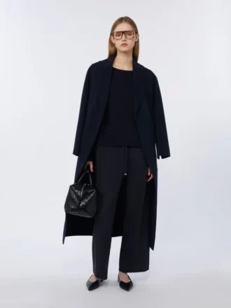 Sweter oversize z wełny, kolor ultramaryna