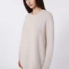 Sweter oversize z alpaki i bawełny, kolor piaskowy Sweter oversize z alpaki i bawełny, kolor piaskowy