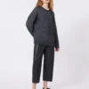 Sweter oversize z moheru i lureksu, ciemnoszary Sweter oversize z moheru i lureksu, ciemnoszary