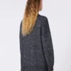 Sweter oversize z moheru i lureksu, ciemnoszary Sweter oversize z moheru i lureksu, ciemnoszary