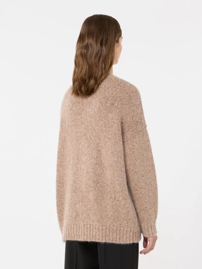 Sweter oversize z moheru i lureksu, kolor miedziany Sweter oversize z moheru i lureksu, kolor miedziany