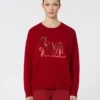 Sweter oversize z wełny i kaszmiru, ciemnoczerwony Sweter oversize z wełny i kaszmiru, ciemnoczerwony
