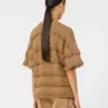 Sweter oversize z wiskozy z wzorem, kolor pustynny Sweter oversize z wiskozy z wzorem, kolor pustynny