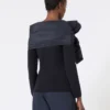 Sweter wełniany z kokardką, kolor ultramaryna Sweter wełniany z kokardką, kolor ultramaryna
