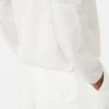 Sweter z dzianiny lnianej z okrągłym dekoltem, kolor mleczny Sweter z dzianiny lnianej z okrągłym dekoltem, kolor mleczny