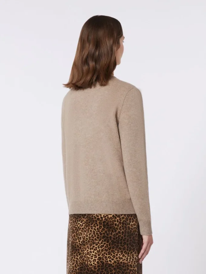 Sweter z kaszmiru z wstawką, kolor gołębi Sweter z kaszmiru z wstawką, kolor gołębi