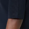 Sweter z krepy wiskozowej z okrągłym dekoltem, kolor ultramaryna Sweter z krepy wiskozowej z okrągłym dekoltem, kolor ultramaryna