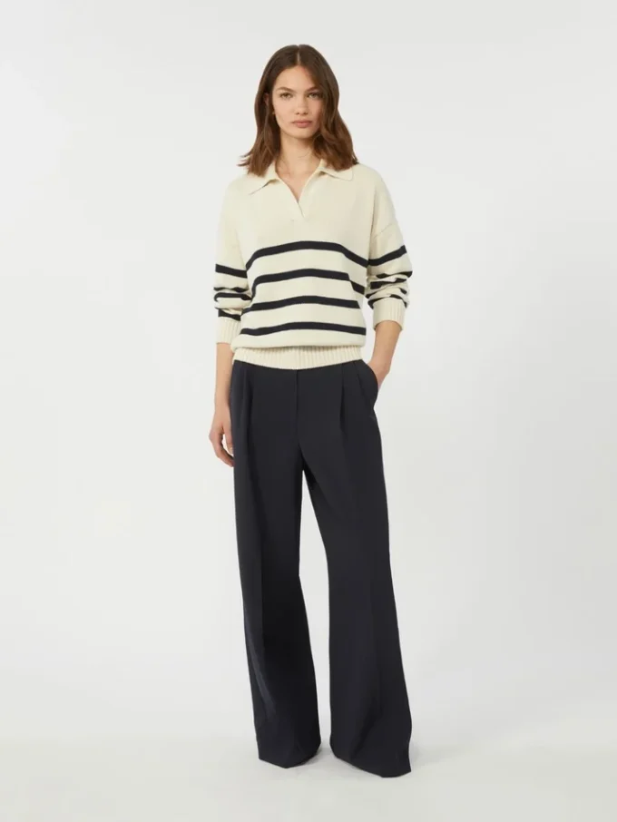 Sweter z przędzy bawełnianej, granatowy Sweter z przędzy bawełnianej, granatowy
