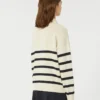 Sweter z przędzy bawełnianej, granatowy Sweter z przędzy bawełnianej, granatowy