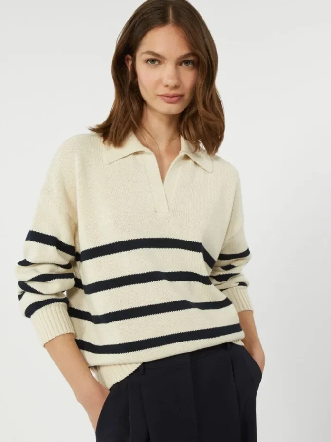 Sweter z przędzy bawełnianej, granatowy Sweter z przędzy bawełnianej, granatowy