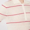 Sweter z przędzy jedwabnej i wełnianej, biały Sweter z przędzy jedwabnej i wełnianej, biały
