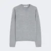 Sweter z przędzy kaszmirowej, jasnoszary Sweter z przędzy kaszmirowej, jasnoszary