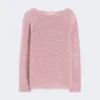 Sweter z przędzy lnianej, kolor antycznej róży Sweter z przędzy lnianej, kolor antycznej róży