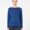 Sweter z przędzy lnianej, kolor chabrowy Sweter z przędzy lnianej, kolor chabrowy