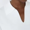 Sweter z przędzy z krepy wiskozowej, biel optyczna Sweter z przędzy z krepy wiskozowej, biel optyczna