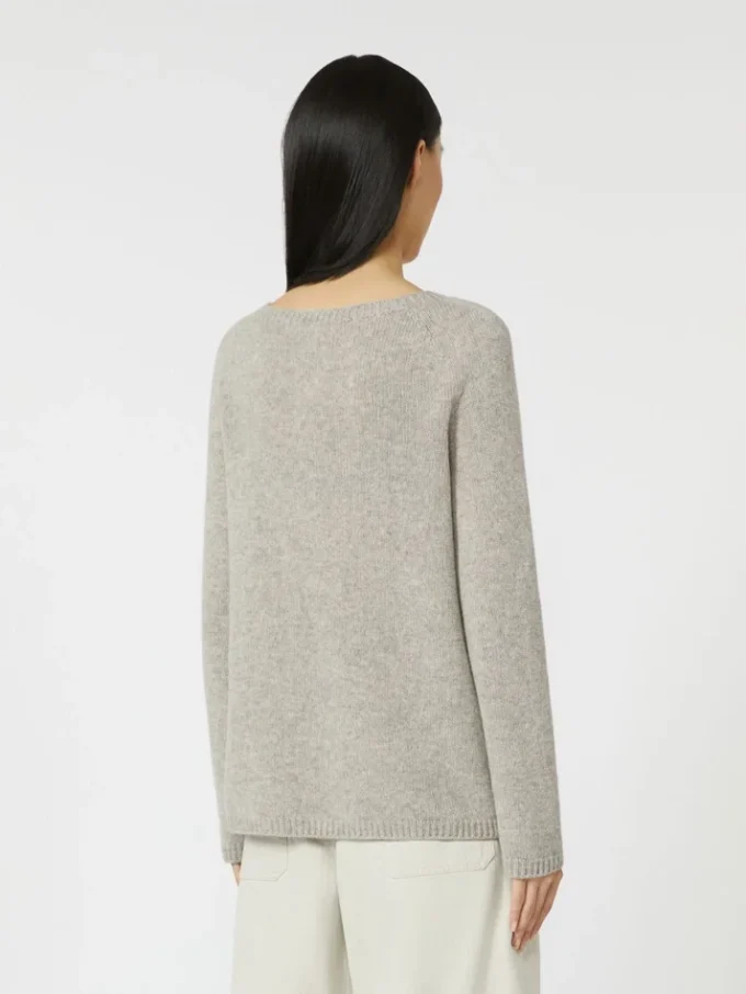 Sweter z wełny i kaszmiru, beżowy Sweter z wełny i kaszmiru, beżowy