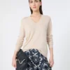 Sweter z wełny i kaszmiru, beżowy Sweter z wełny i kaszmiru, beżowy