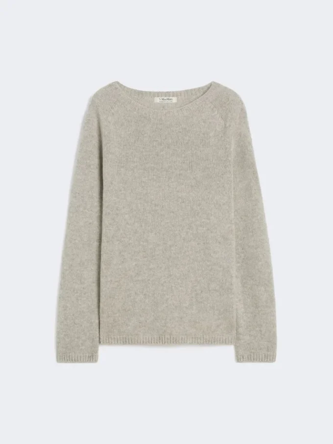 Sweter z wełny i kaszmiru, beżowy Sweter z wełny i kaszmiru, beżowy