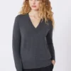 Sweter z wełny i kaszmiru, ciemnoszary