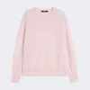 Sweter z wełny i kaszmiru, różowy Sweter z wełny i kaszmiru, różowy