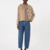 Sweter z wełny i kaszmiru z naszywkami, kolor camel Sweter z wełny i kaszmiru z naszywkami, kolor camel