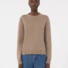 Sweter z wełny i kaszmiru z naszywkami, kolor camel Sweter z wełny i kaszmiru z naszywkami, kolor camel
