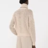 Sweter z wełny, kaszmiru i lureksu, kolor albino