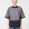 T-shirt z bawełnianą warstwą wierzchnią, optyczna biel