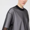 T-shirt z bawełnianą warstwą wierzchnią, optyczna biel