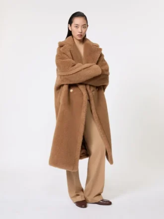 Teddy Bear Icon Coat, kolor camel