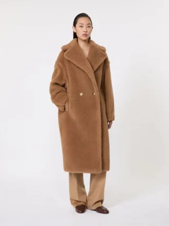 Teddy Bear Icon Coat, kolor camel