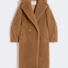 Teddy Bear Icon Coat, kolor camel