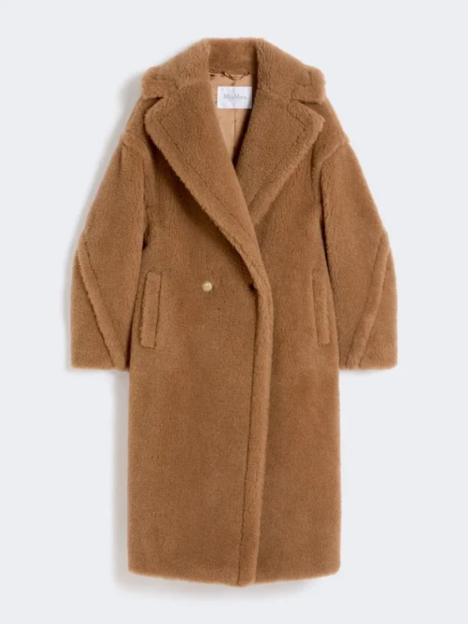 Teddy Bear Icon Coat, kolor camel