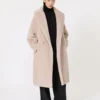 Teddy Bear Icon Coat z alpaki i wełny, beżowy