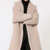 Teddy Bear Icon Coat z alpaki i wełny, beżowy
