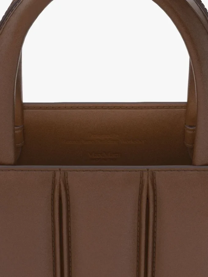 Torebka Max Mara Whitney 4 – mała, bursztynowo-brązowa