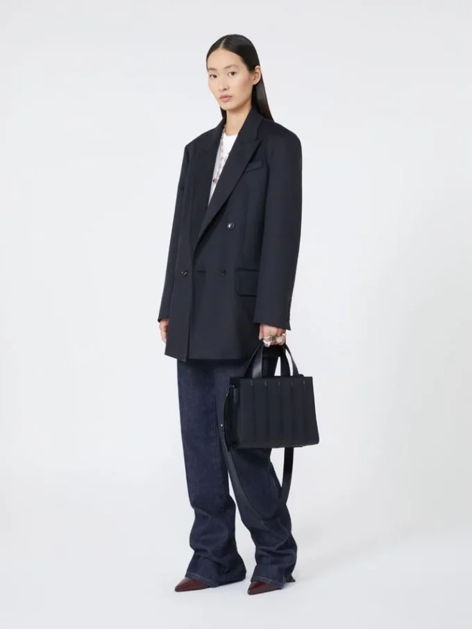 Torebka Max Mara Whitney 5 – średnia, kolor midnightblue Torebka Max Mara Whitney 5 – średnia, kolor midnightblue