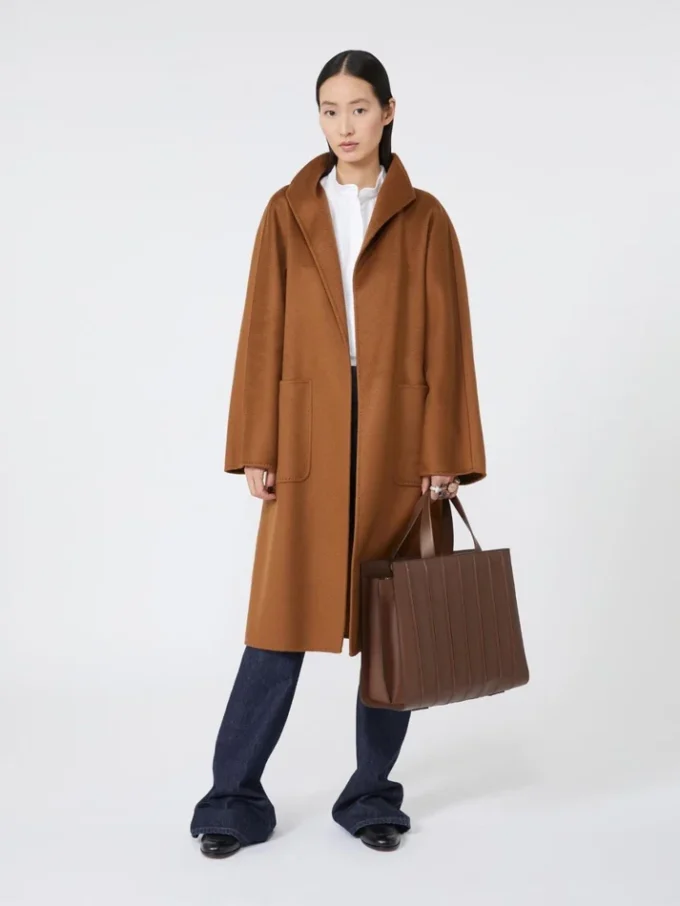 Torebka Max Mara Whitney 7 – duża, bursztynowo-brązowa Torebka Max Mara Whitney 7 – duża, bursztynowo-brązowa