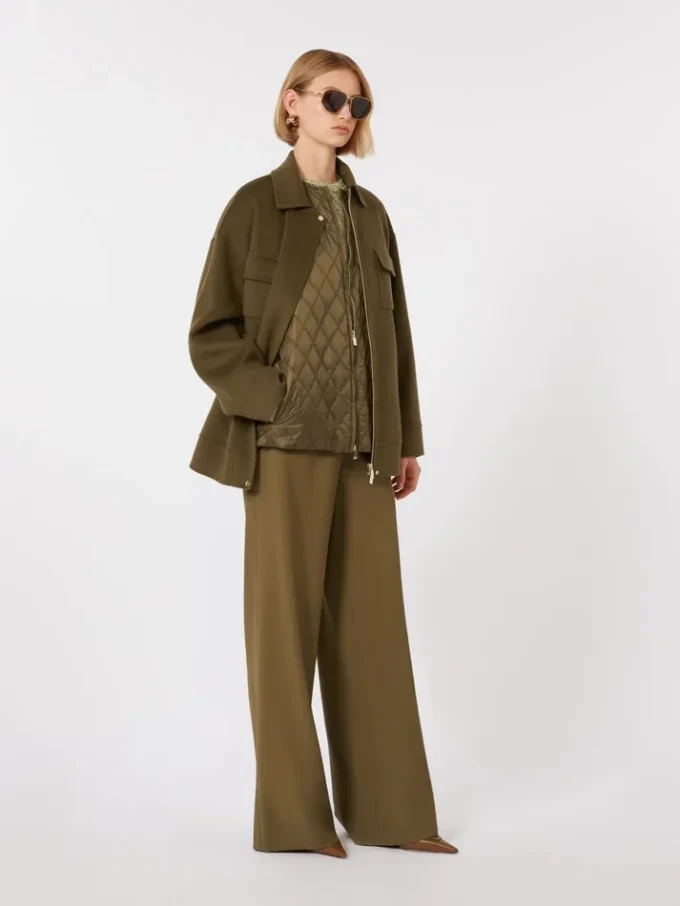 Wełniane spodnie dresowe, kolor khaki Wełniane spodnie dresowe, kolor khaki