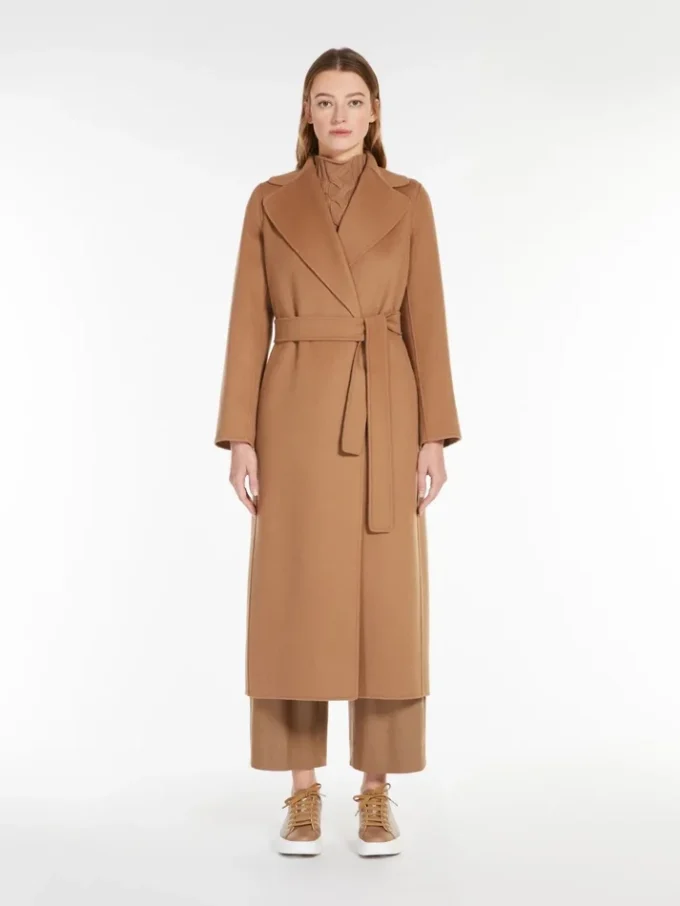 Wełniany płaszcz kopertowy, kolor camel Wełniany płaszcz kopertowy, kolor camel